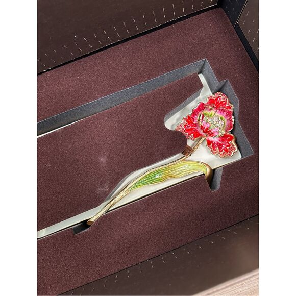 $695 Jay Strongwater Calista Tulip Tray - Picture 14 of 15